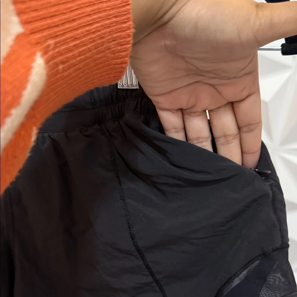 lululemon hotty hot Black Athletic Shorts - Picture 6 of 7